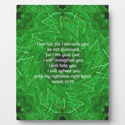 Bible Verses Inspirational Quote Isaiah 4110 Plaque