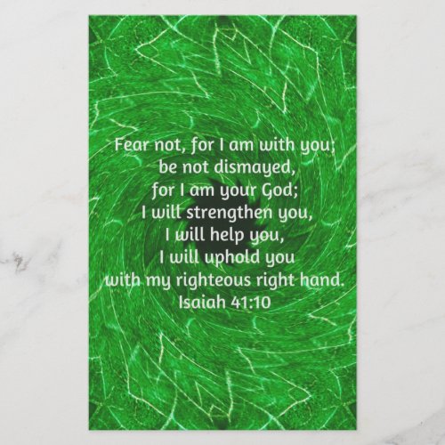 Bible Verses Inspirational Quote Isaiah 4110 Stationery