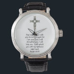 Bible Verses Inspirational Quote Isaiah 41:10 Watch<br><div class="desc">Bible Verses Inspirational Motivational Christian Quote Isaiah 41:10 "Fear not,  for I am with you; be not dismayed,  for I am your God; I will strengthen you,  I will help you,   I will uphold you with my righteous right hand."</div>
