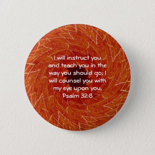 Bible Verses Inspirational Quote Psalm 328 Button