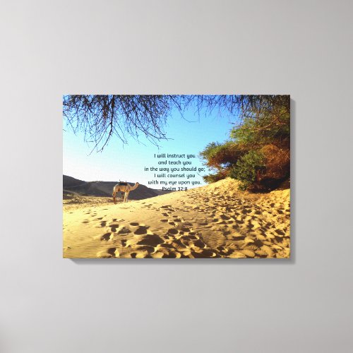 Bible Verses Inspirational Quote Psalm 328 Canvas Print