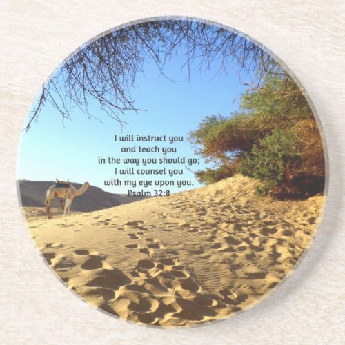 Bible Verses Inspirational Quote Psalm 328 Coaster