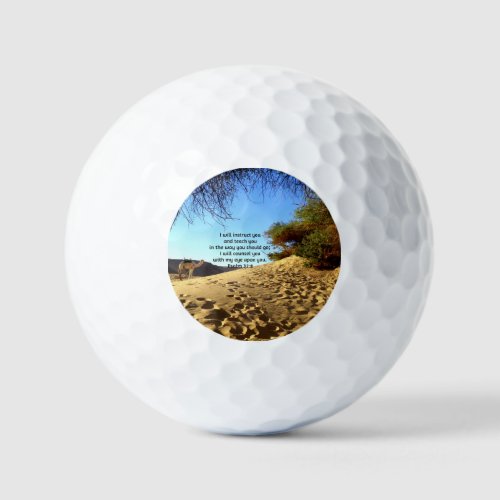 Bible Verses Inspirational Quote Psalm 328 Golf Balls