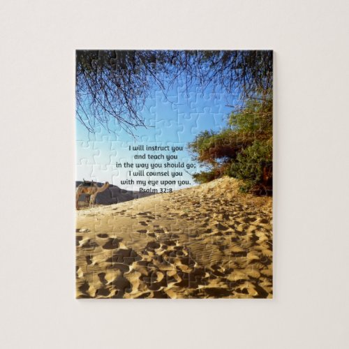 Bible Verses Inspirational Quote Psalm 328 Jigsaw Puzzle