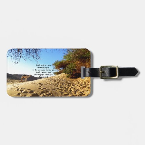 Bible Verses Inspirational Quote Psalm 328 Luggage Tag