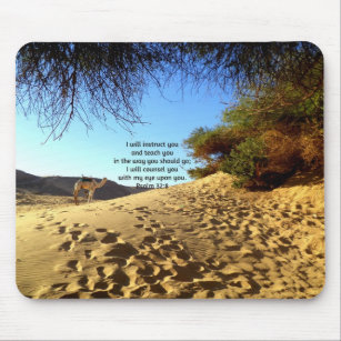 Bible Verses Inspirational Quote Psalm 32:8 Mouse Pad