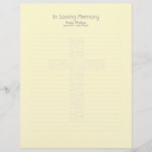Bible Verses John14 Funeral Book Filler Page 12
