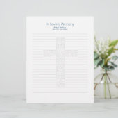 Bible Verses John14 Funeral Book Filler Page - 8 (Standing Front)