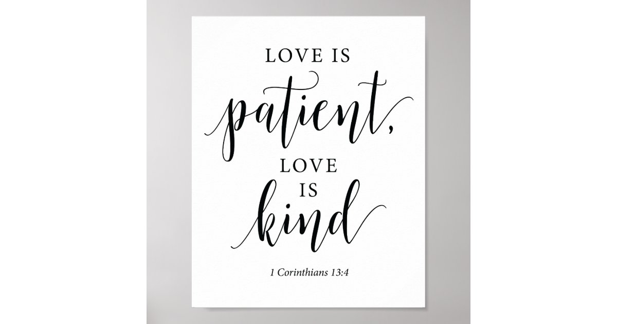 love is patient bible verses