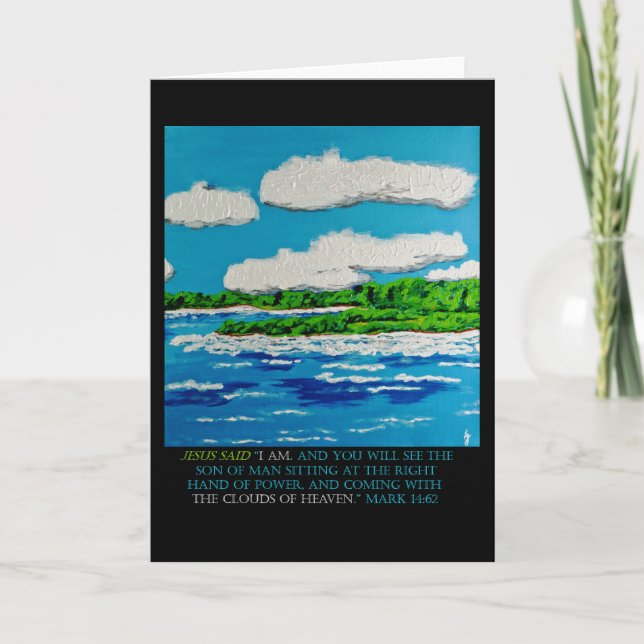 Bible Verses: Mark 14:62 PedagogyGreetings Card (Front)