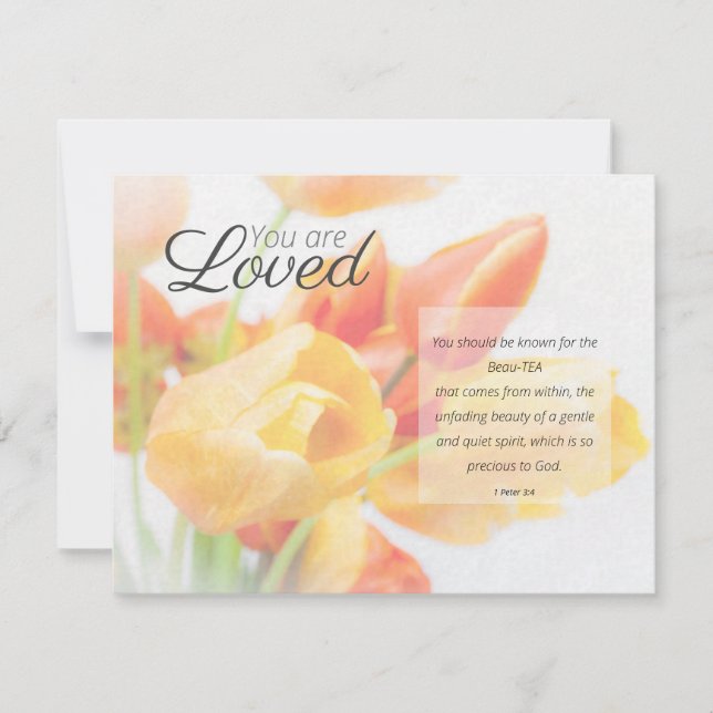 Bible Verses Mothers Love Holiday Card (Front)