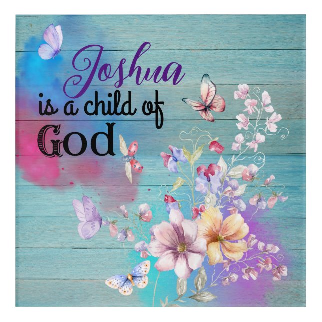 Bible Verses Positive Affirmations Acrylic Print  (Front)