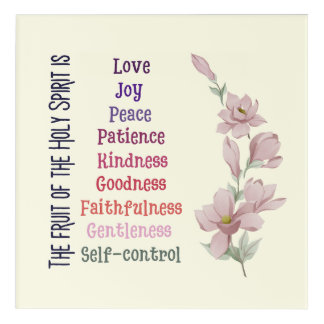 Bible Verses Positive Affirmations Acrylic Print