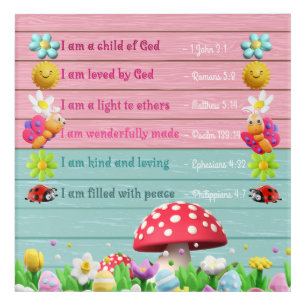 Bible Verses Positive Affirmations Acrylic Print