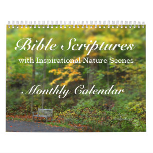 Bible Verses Scripture Inspirational Nature Scenes Calendar