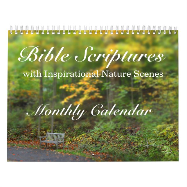 Bible Verses Scripture Inspirational Nature Scenes Calendar (Cover)