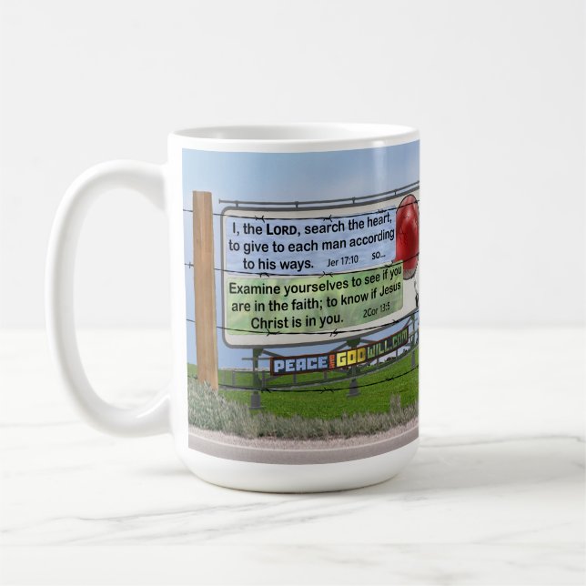 Bible verses to wake up by! coffee mug (Left)