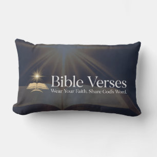 Bible Verses Wear Your Faith Open Bible Lumbar Pillow