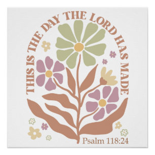 Bible Verses Wildflower  Poster