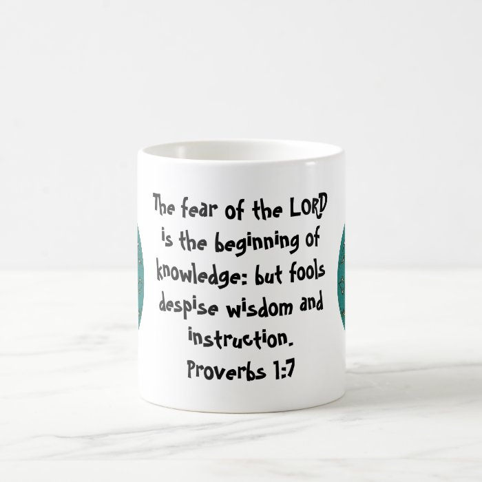 Bible Verses Wisdom Quote Saying Proverbs 17 Coffee Mugs