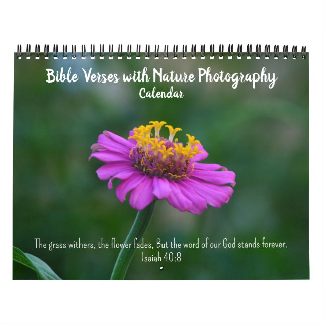 Bible Verses with Nature Photography Calendar (Cover)