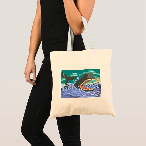 Bible Whale Tote Bag