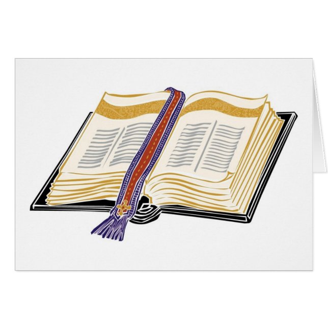 Bible with Woven Bookmark (Front Horizontal)
