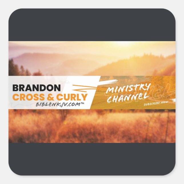 BIBLENKJV.COM™ 🛐 #STICKER SQUARE STICKER (Front)