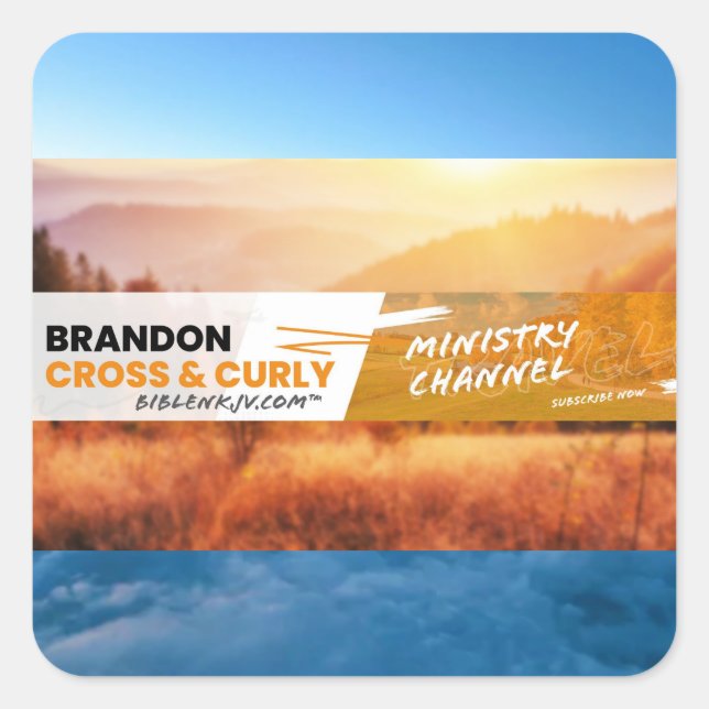 BIBLENKJV.COM™ 🛐 #STICKERS SQUARE STICKER (Front)