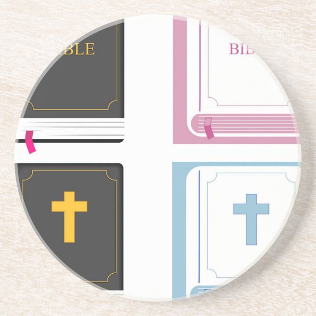 bibles drink coaster (Front)