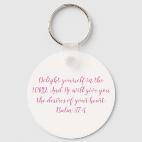 BibleScripture gifts   accessories Delight  Keychain