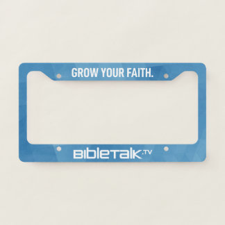 BibleTalk.tv License Plate Frame - BT Blue