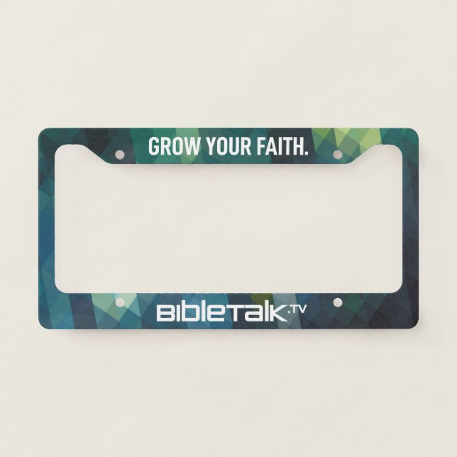 BibleTalk.tv License Plate Frame – C4B Design (Front)