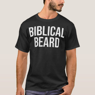 Biblical Beard Funny Christian Men Beard Dad T-Shirt