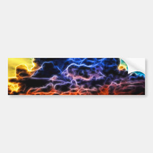 Biblical Electrified Cumulus Clouds Skyscape Bumper Sticker