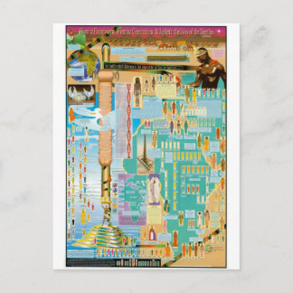 Biblical Genealogy Chart Postcard