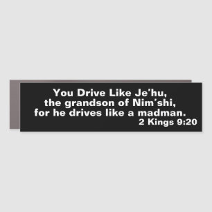 Biblical Humor Car Magnet