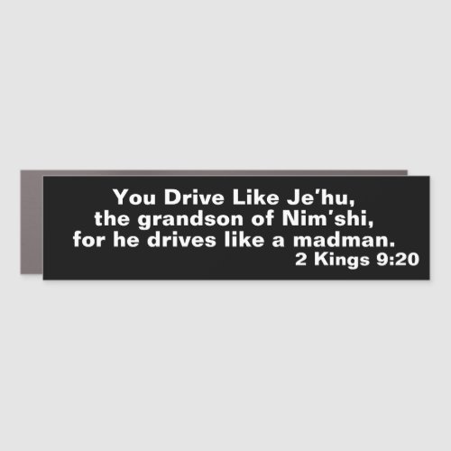 Biblical Humor Car Magnet