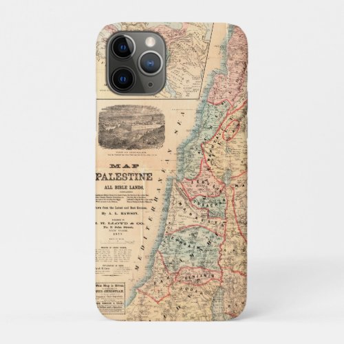 Biblical_Lands_Map_Historical_Case iPhone 11 Pro Case
