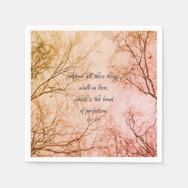 Biblical Love Quote Napkins (Front)