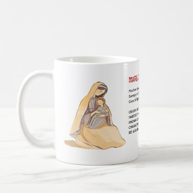 Biblical Mary Lexicon Design – A Mother’s Tribute Coffee Mug (Left)