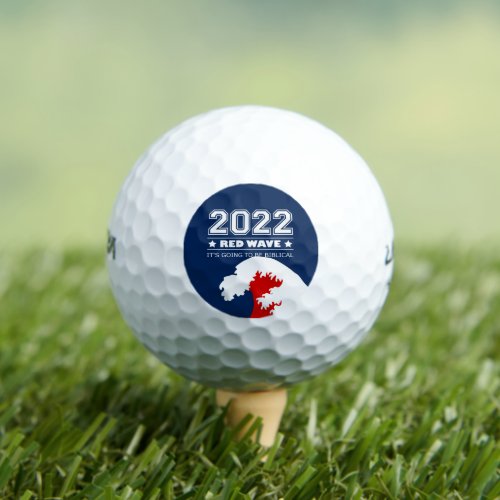 Biblical Midterms 2022 Red Wave Golf Balls