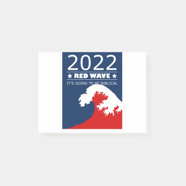 Biblical Midterms 2022 Red Wave Post-it Notes (Front)