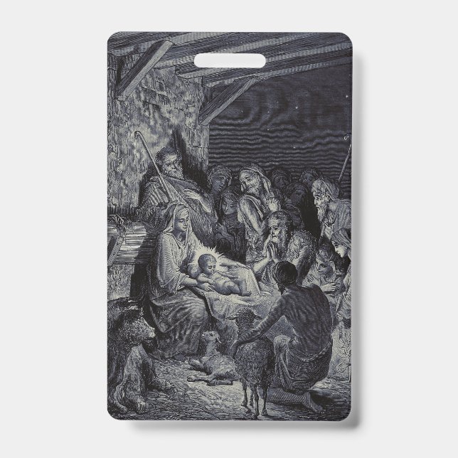 Biblical nativity scene badge (Front)