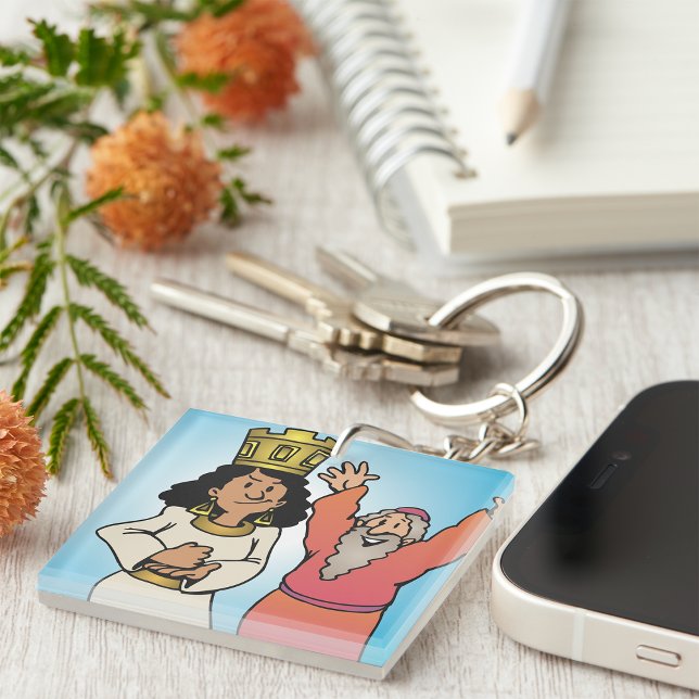 Biblical Queen and Prophet Faith-Based Characters Keychain (Creator Uploaded)