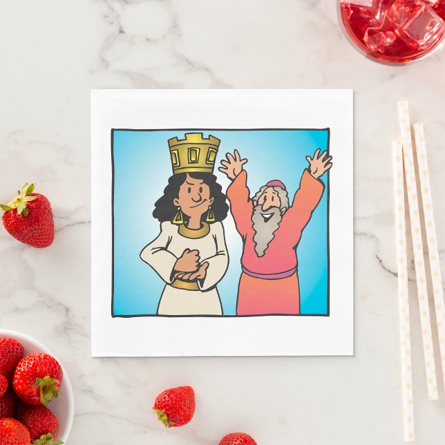 Biblical Queen and Prophet Faith-Based Characters Napkins (Creator Uploaded)
