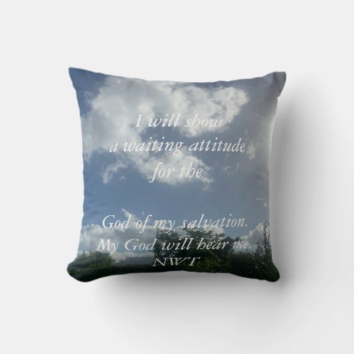 Biblical quotes Throw pillow