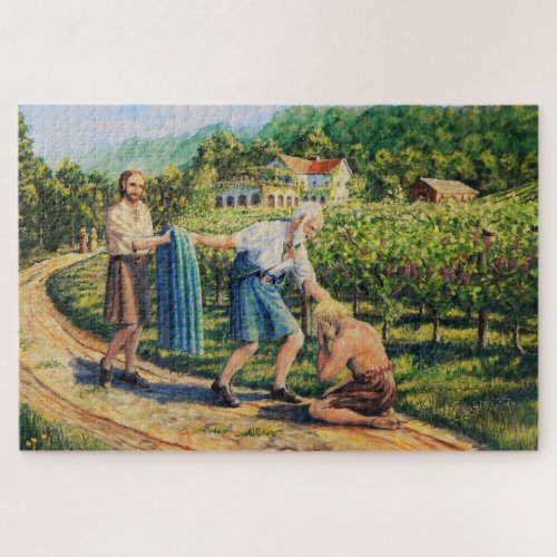 Biblical Scriptural The Prodigal Son vineyard Jigsaw Puzzle