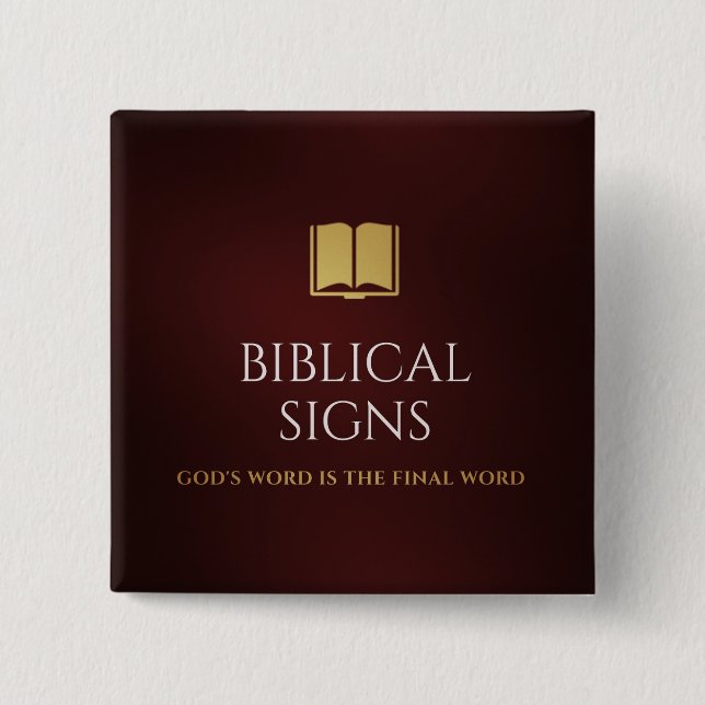 Biblical Signs 2020 Logo Button (Front)