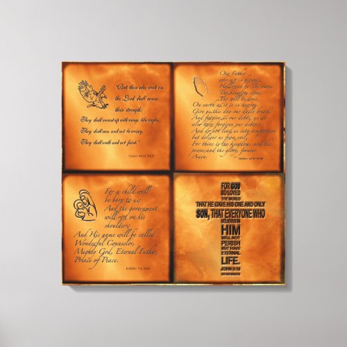 Biblical Truths Wrapped Canvas